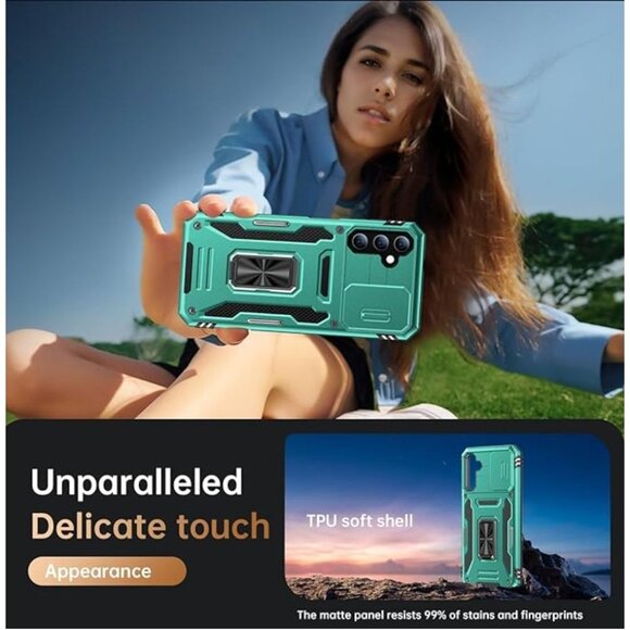 FUNMIKO for Samsung Galaxy S24 Case with Upgraded Sliding Camera Lens Protector - Picture 5 of 5